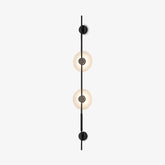 Alabaster Orb Vertical Wall Sconce